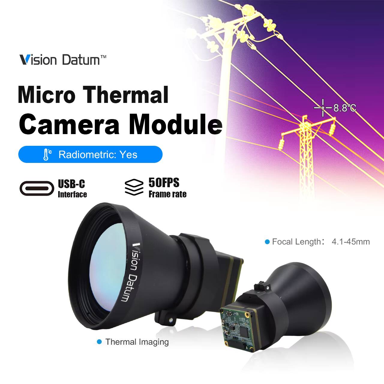1280X1024 LWIR 12Um Non-Cooled - đánh giá và giá Thermal Imager Drone Gimbal