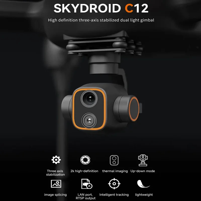 Skydroid C12 2K HD Thermal Ima - đánh giá và giá Thermal Imager Drone Gimbal
